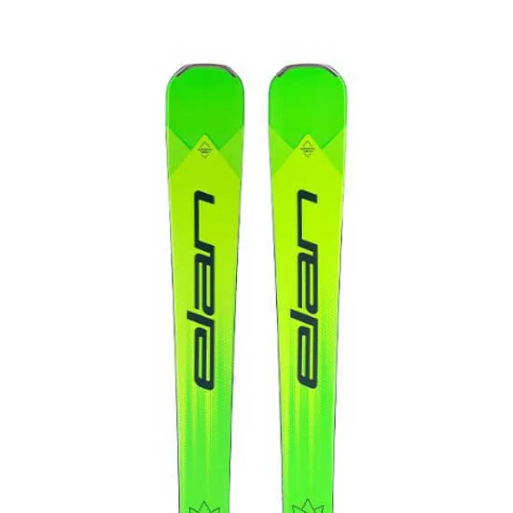 Elan Pacote de esquis alpinos Ace SCX Fusion X + EMX 12.0 GW FUS X BLK/GRN [F]