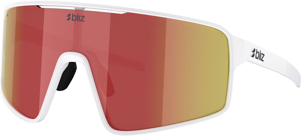 BLIZ P001 Brown w red Mirror - Sports Glasses