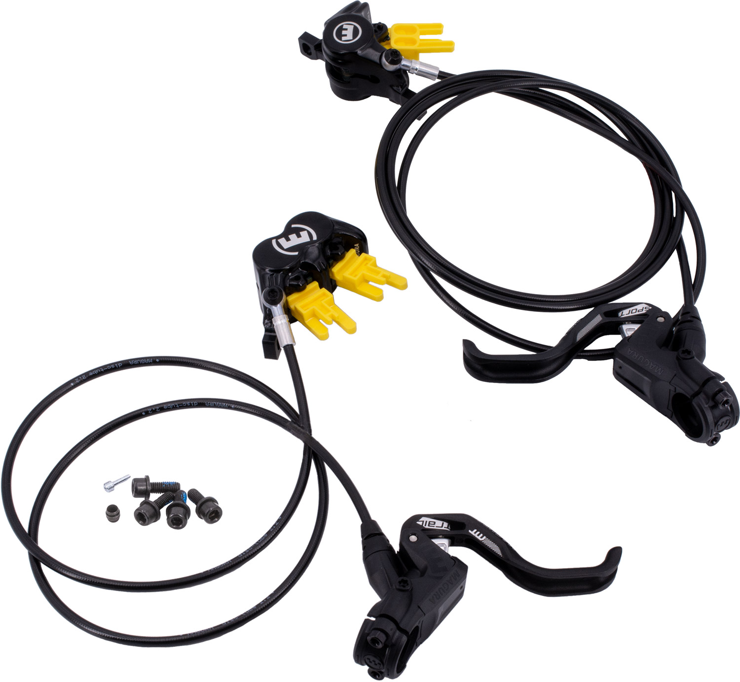 Magura MT Trail Sport HC 1-Finger Brake Lever Blade Disc Brake Set