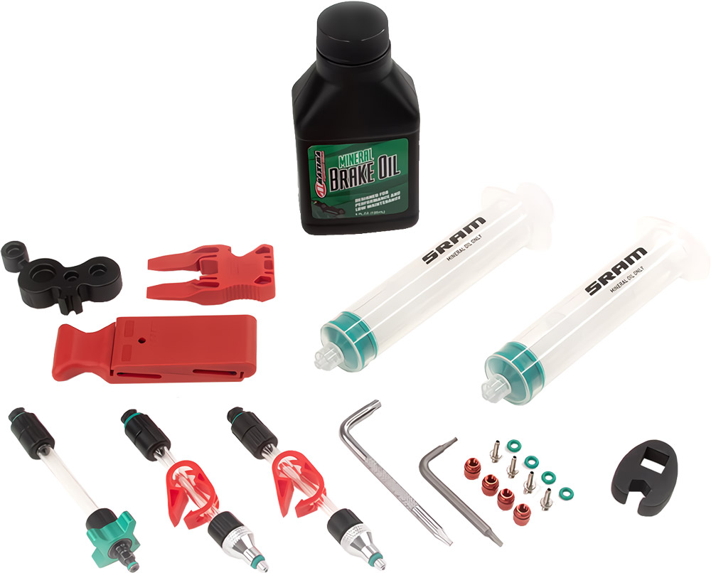 SRAM - Kit de sangria de óleo mineral padrão incl. Óleo mineral