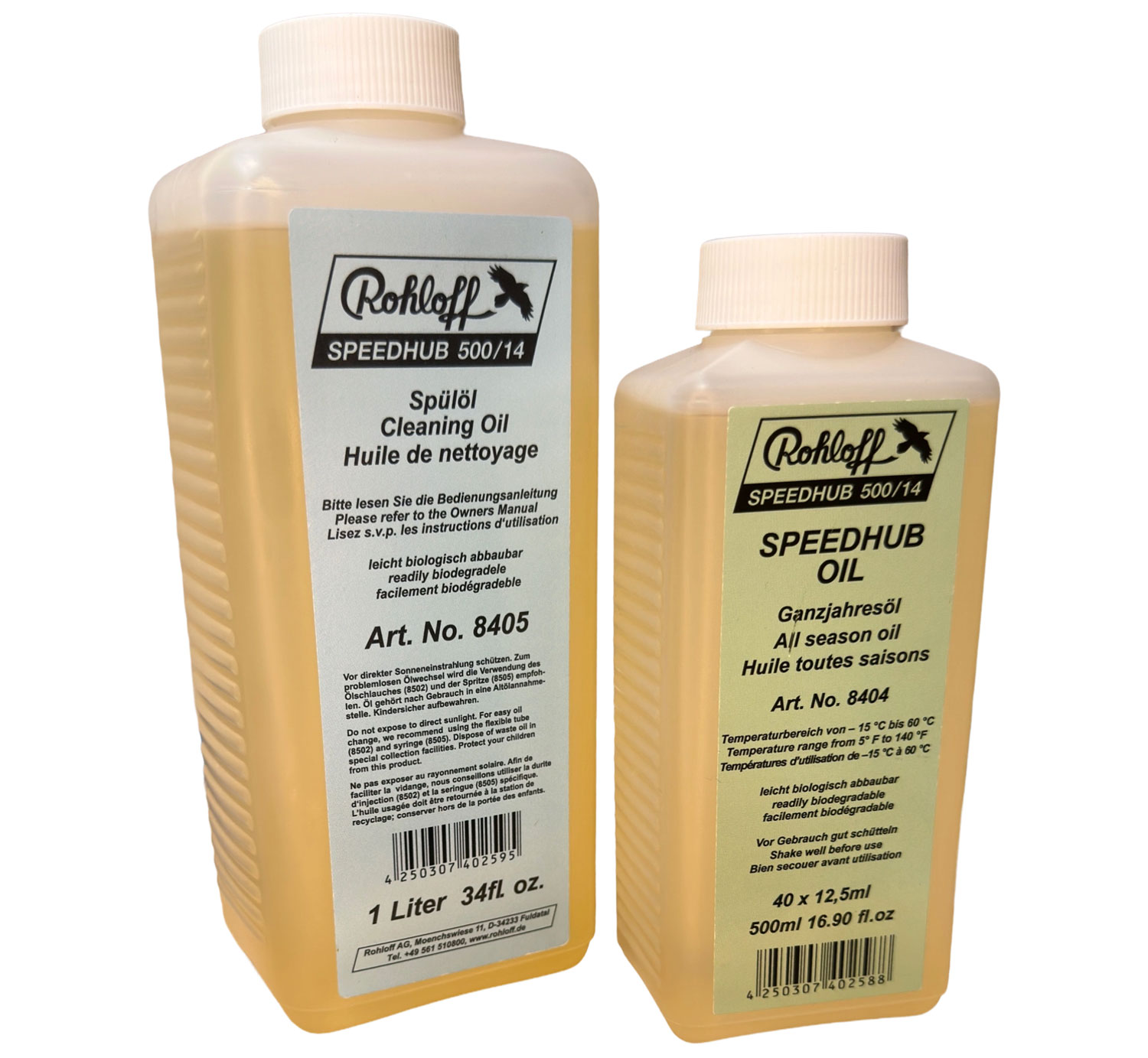 Rohloff Oil of Speedhub 500/14 Set All Season Oil 500ml & Cleaning Oil 1000ml
