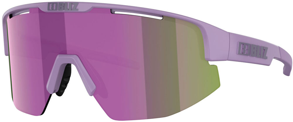 BLIZ Matrix Small Brown w Purple Multi - Sports Glasses