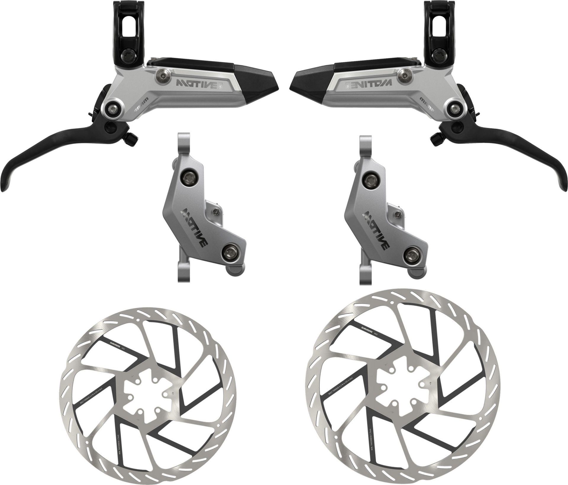 SRAM Motive Ultimate Stealth Disc Brake Set + HS2 180/200mm
