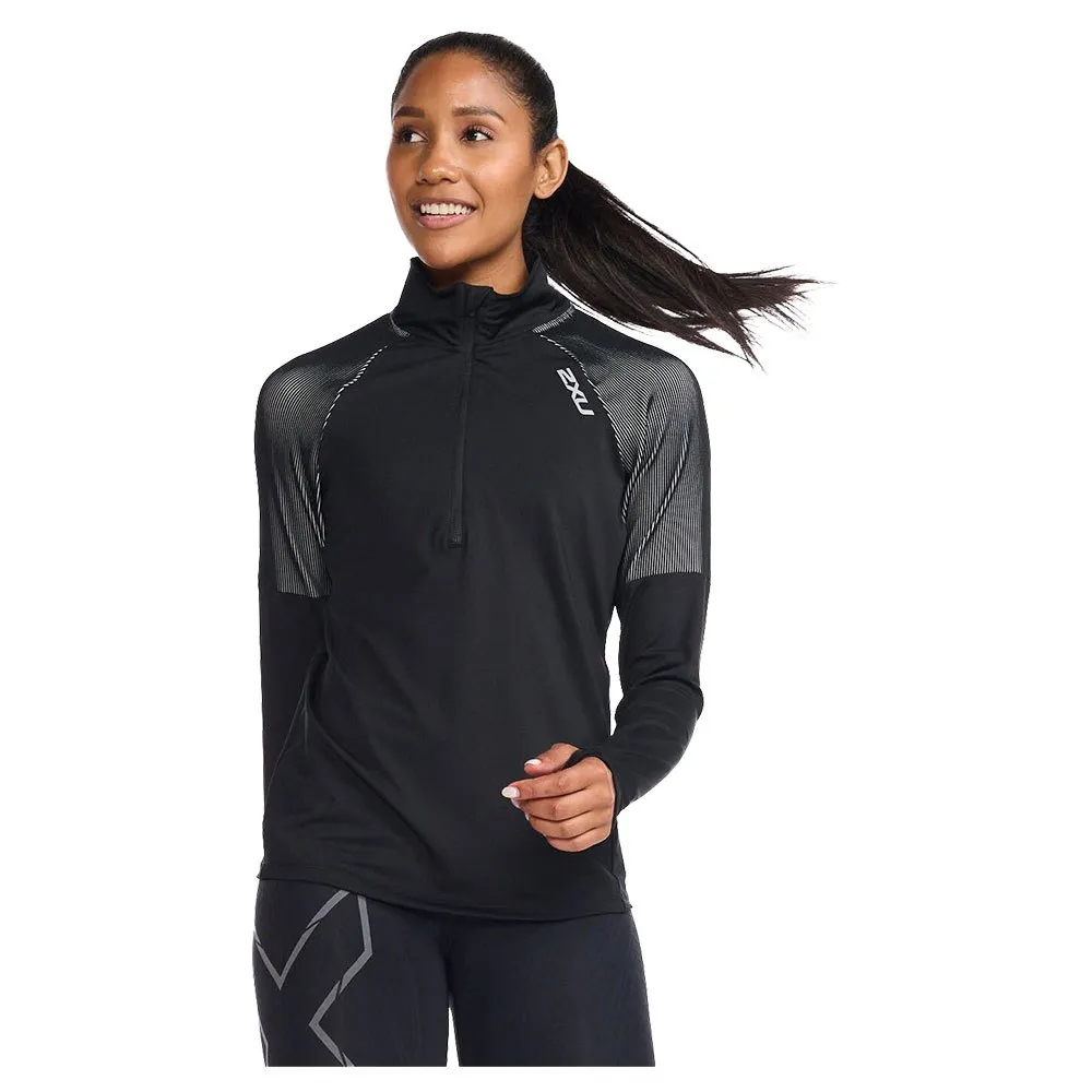 2XU Camiseta de manga comprida com meia-zíper Light Speed
