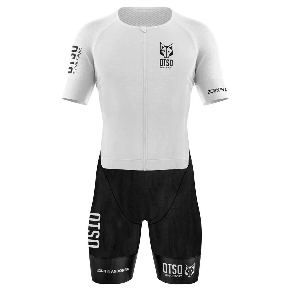 Otso Trisuit de manga curta Black & White recondicionado