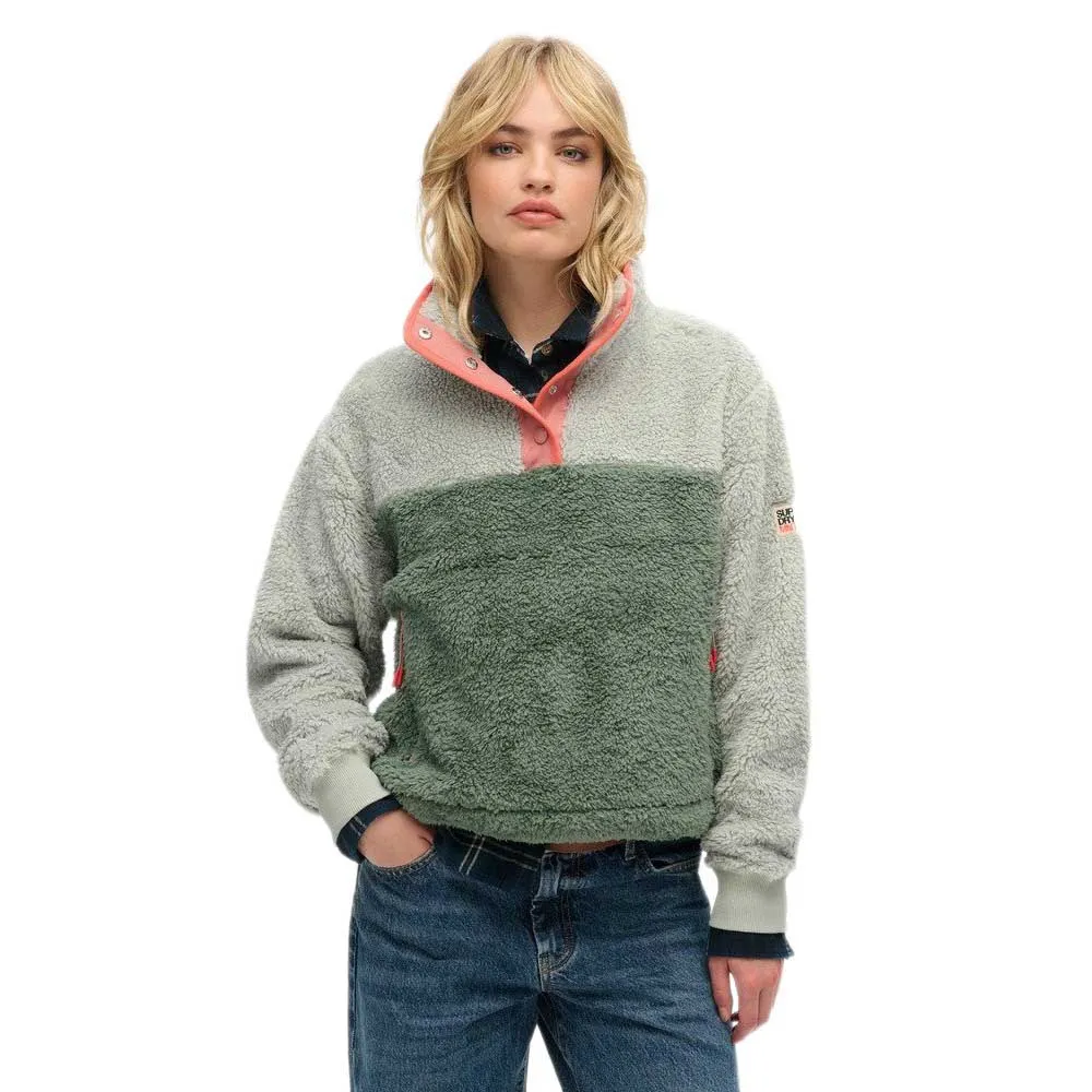 Superdry Suéter Super Soft Mash Up Henley