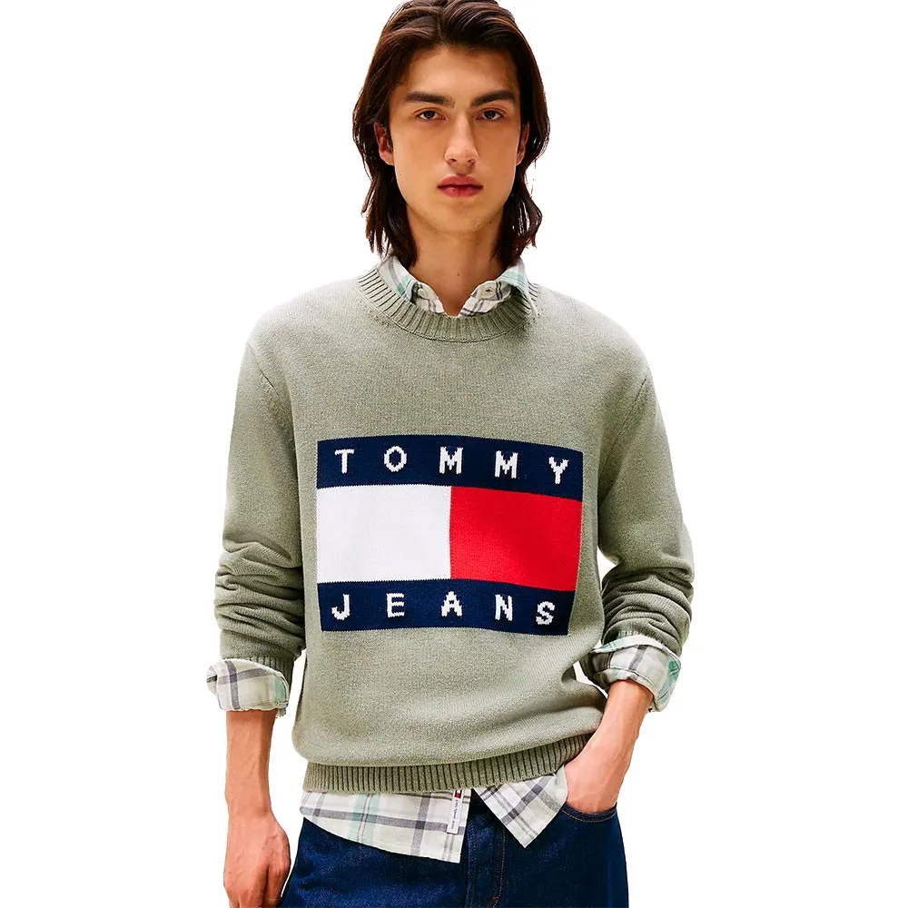 Tommy jeans Suéter Melange Flag Regular Fit