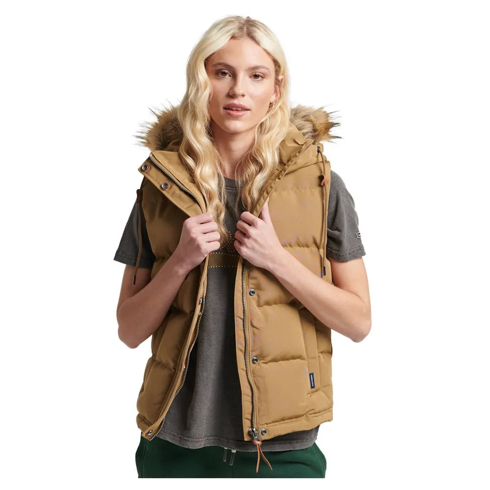 Superdry Colete Vintage Everest Faux Fur