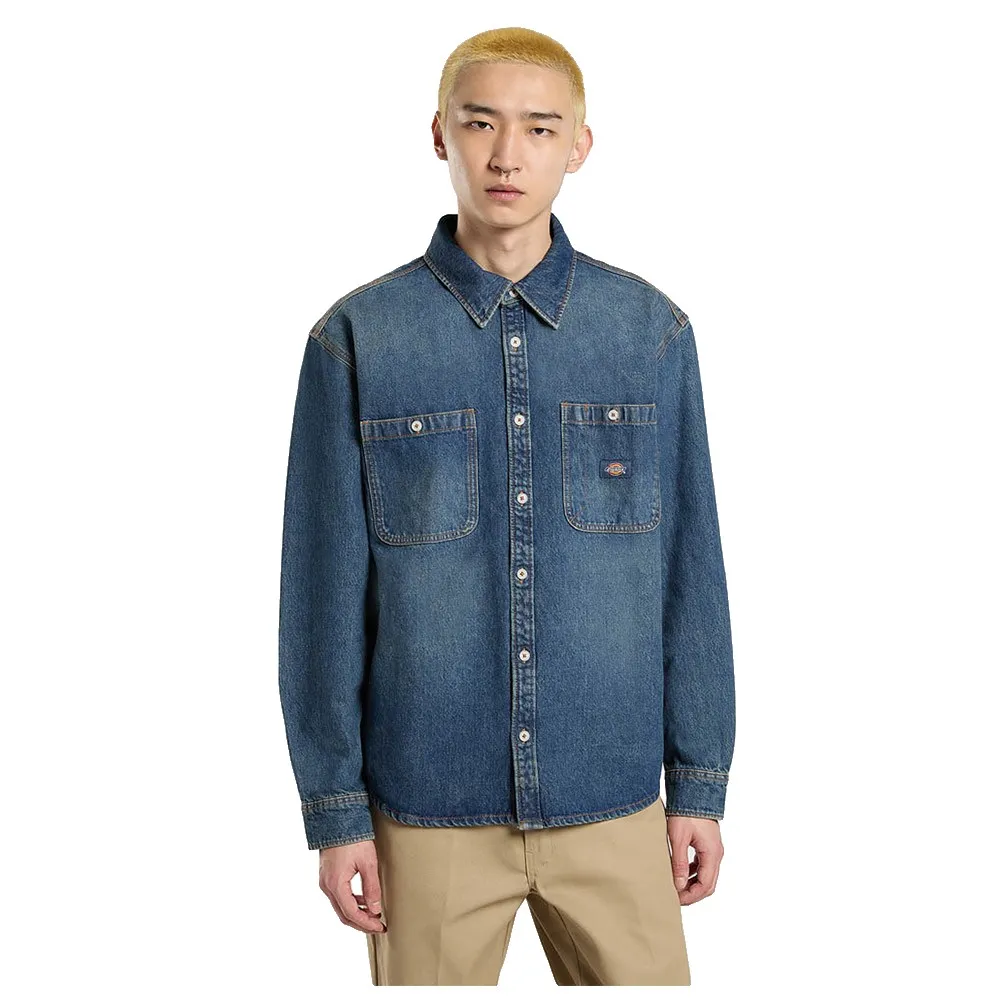 Dickies Camisa de manga comprida Mechanic Denim