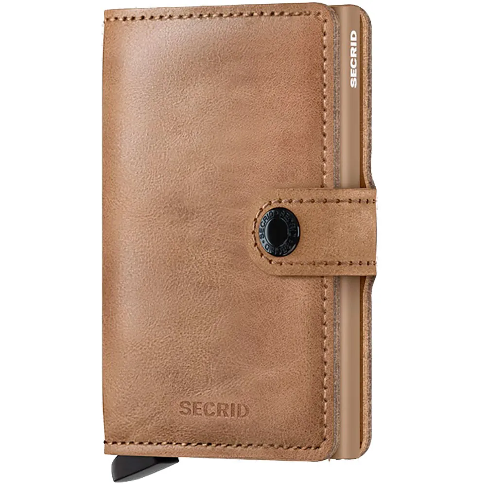 Secrid Carteira de couro Miniwallet Vintage