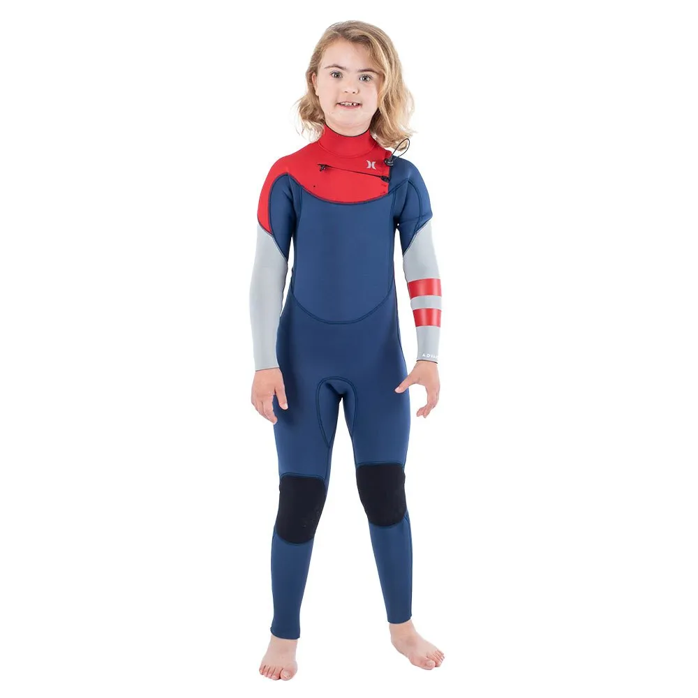 Hurley Fato de neoprene de manga comprida com fecho no peito Advant 4/3 mm