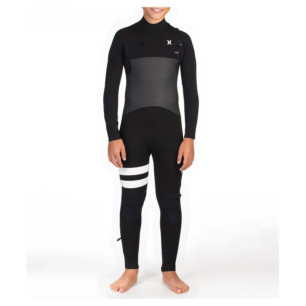 Hurley Fato de neoprene de manga comprida com fecho no peito para jovens Advantage Plus 3/2 mm
