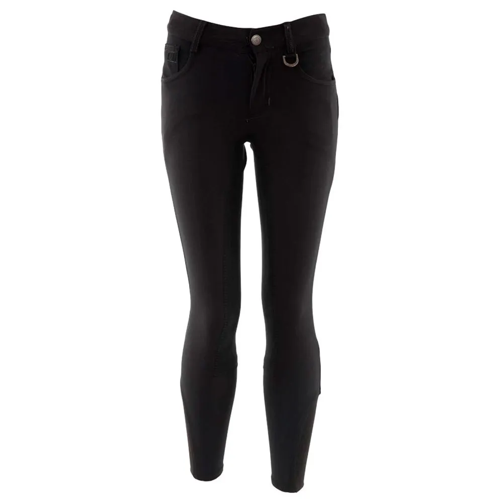 BR Calças de equitação júnior em microfibra Milo