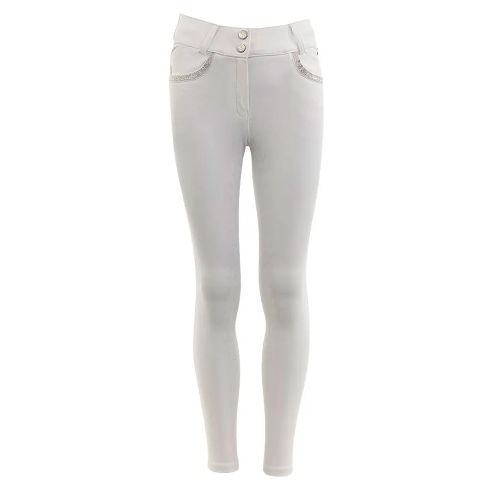 BR Calças de equitação de silicone júnior Merida