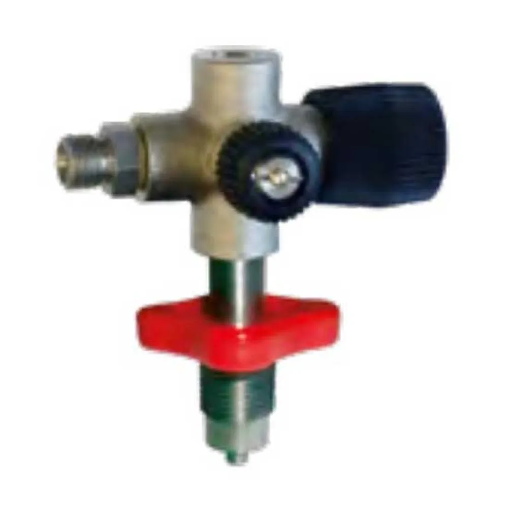 LW Válvula de tanque de mergulho Din Without Pressure Gauge Cross Fill 300 Bar