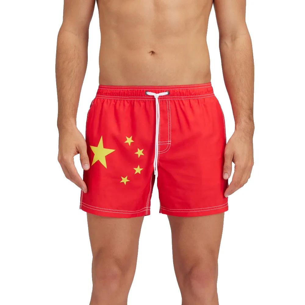 Sundek Calção de banho Elasticated waistband recycled polyester repreve china flag