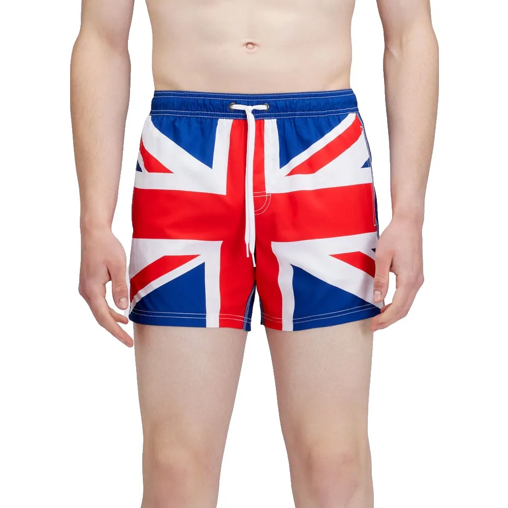 Sundek Calção de banho Elasticated waistband recycled polyester repreve united kingdom flag