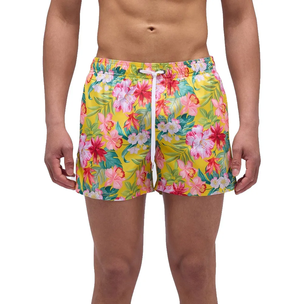 Sundek Calção de banho Elastic waist and bora bora print