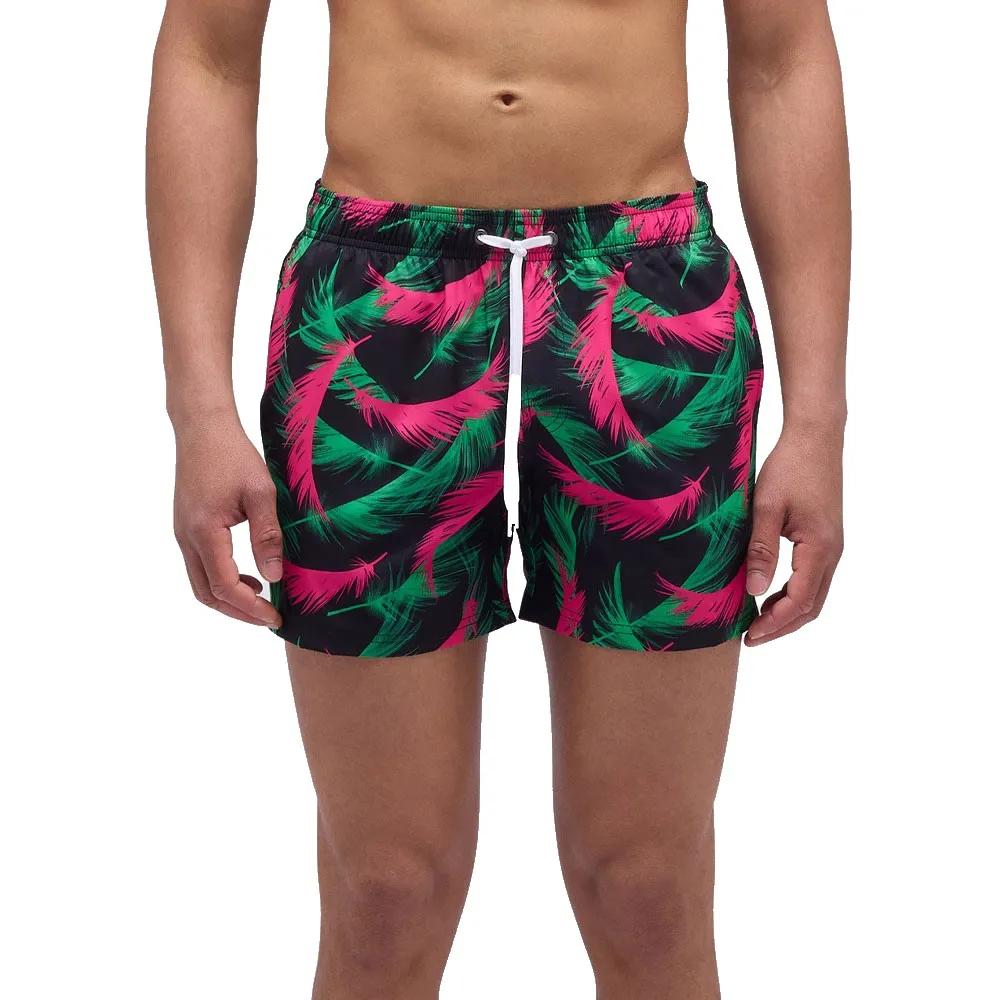 Sundek Calção de banho Elastic waist and darfeather print