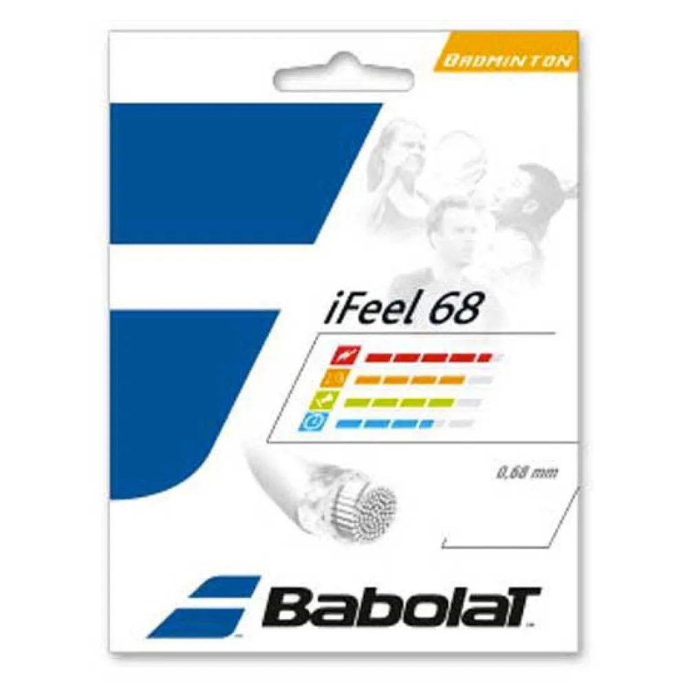 Babolat Corda de Raquete de Badminton iFeel 68 200 m