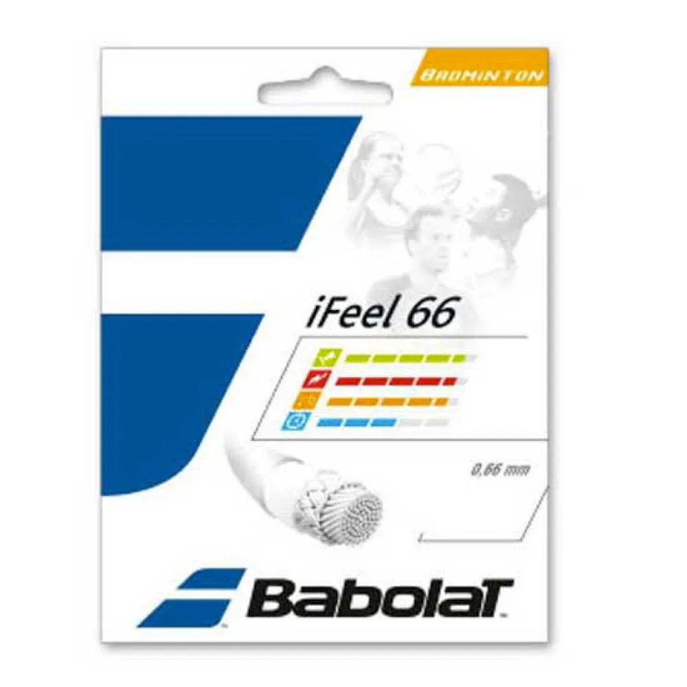 Babolat Corda de Raquete de Badminton iFeel 66 200 m