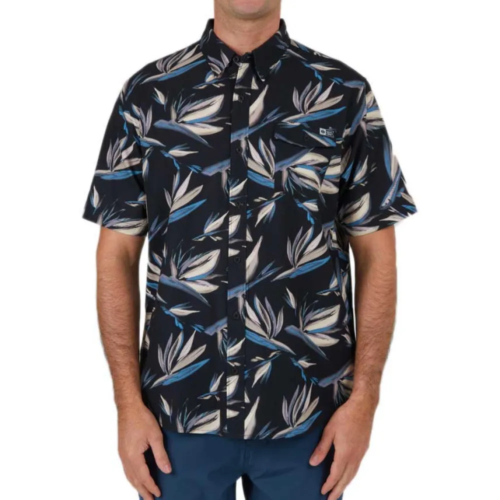 Salty crew Camisa de manga curta Floral Flyer Tech Woven