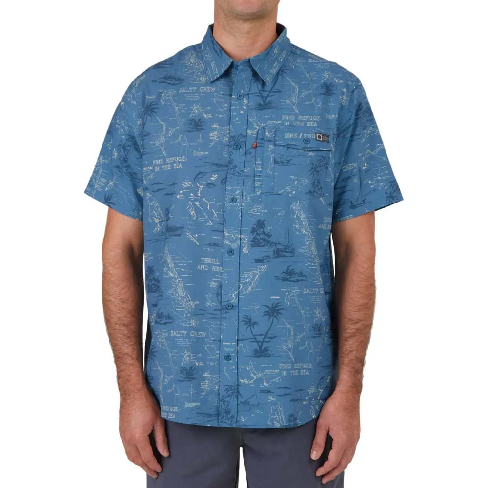 Salty crew Camisa de manga curta Seafarer Tech Woven
