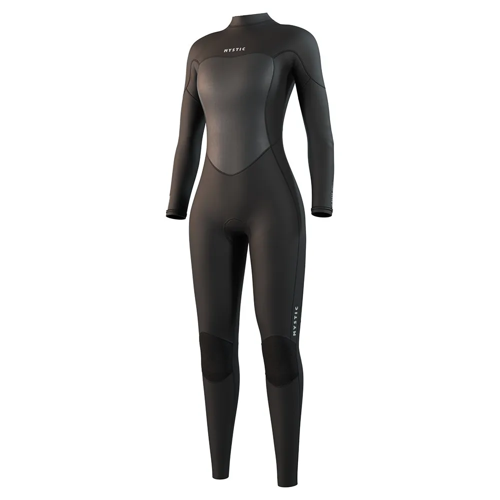 Mystic Fato de neoprene de manga comprida com fecho de correr nas costas para mulher Brand 3/2mm flatlock