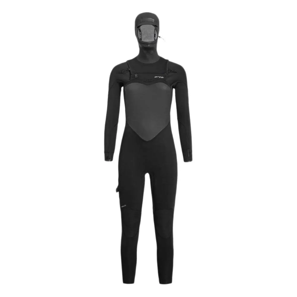 Orca Fato de neoprene de manga comprida com capuz e fecho no peito para mulher Tango 4:3 V2