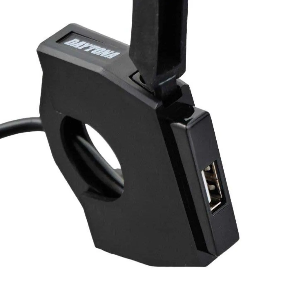 Touratech Tomada USB Slim 1gang DC 22.2/25.4mm
