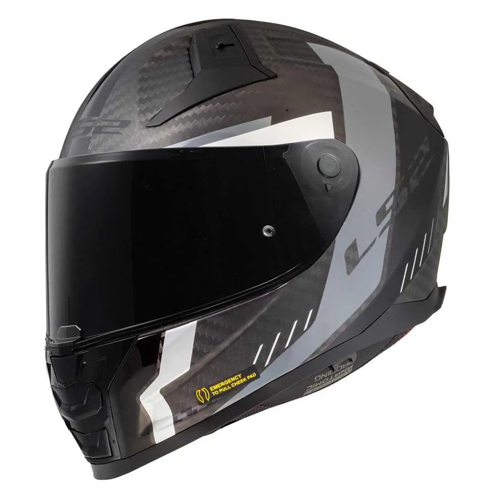 LS2 Capacete integral FF811 Vector II Carbon Grid