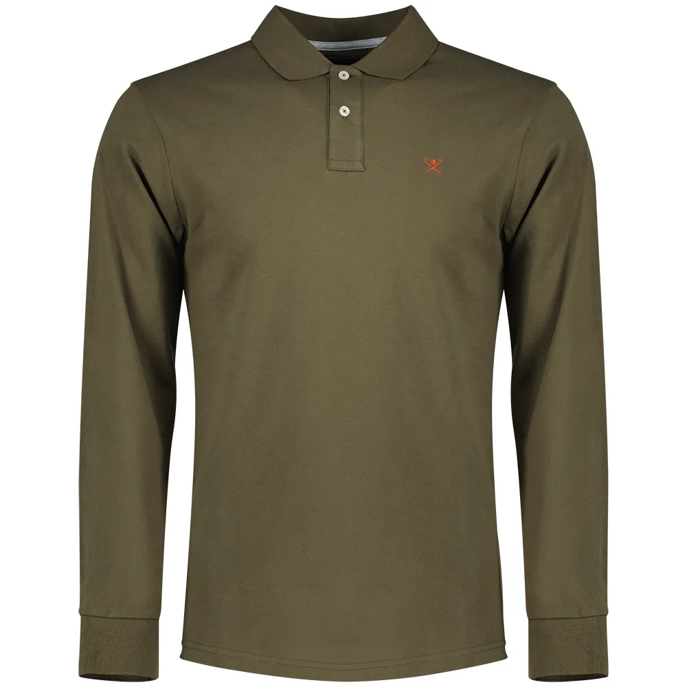 Hackett Polo de manga comprida HM5500017 Slim Fit