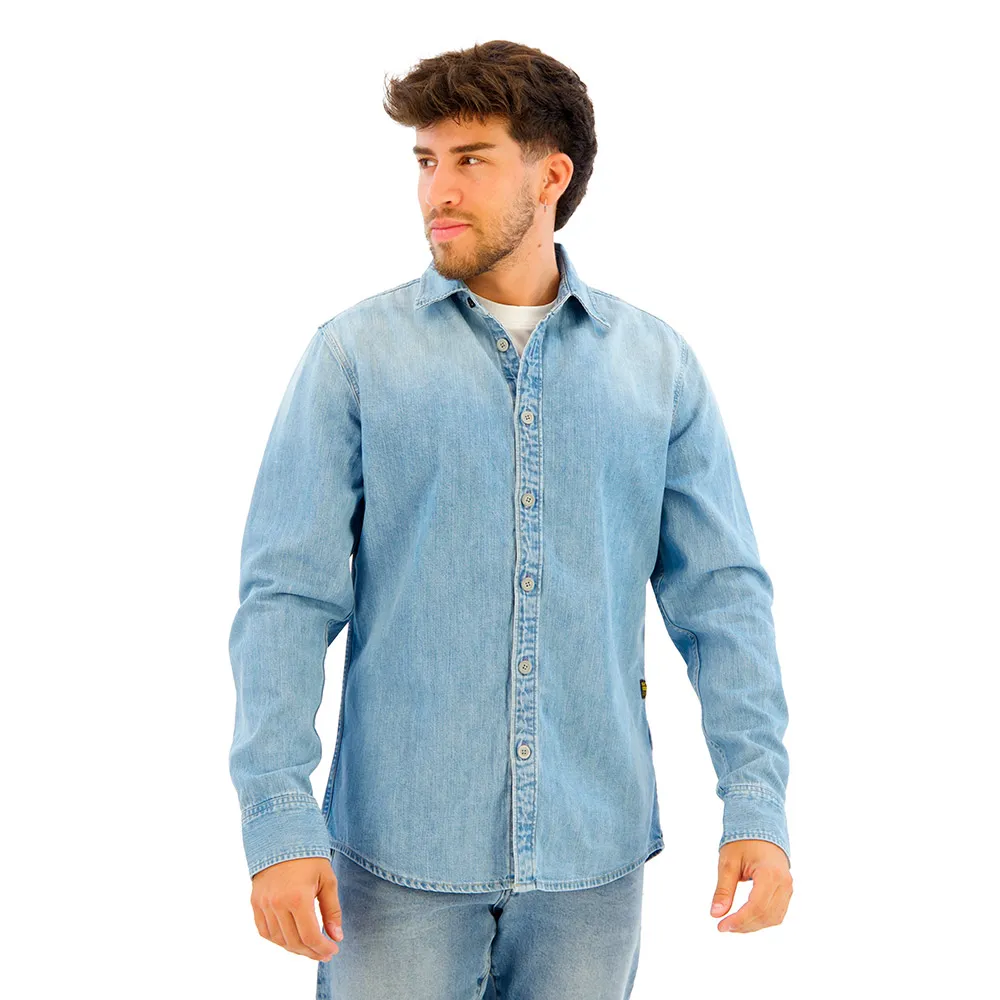 G-Star Camisa de manga comprida Clean Slim Fit