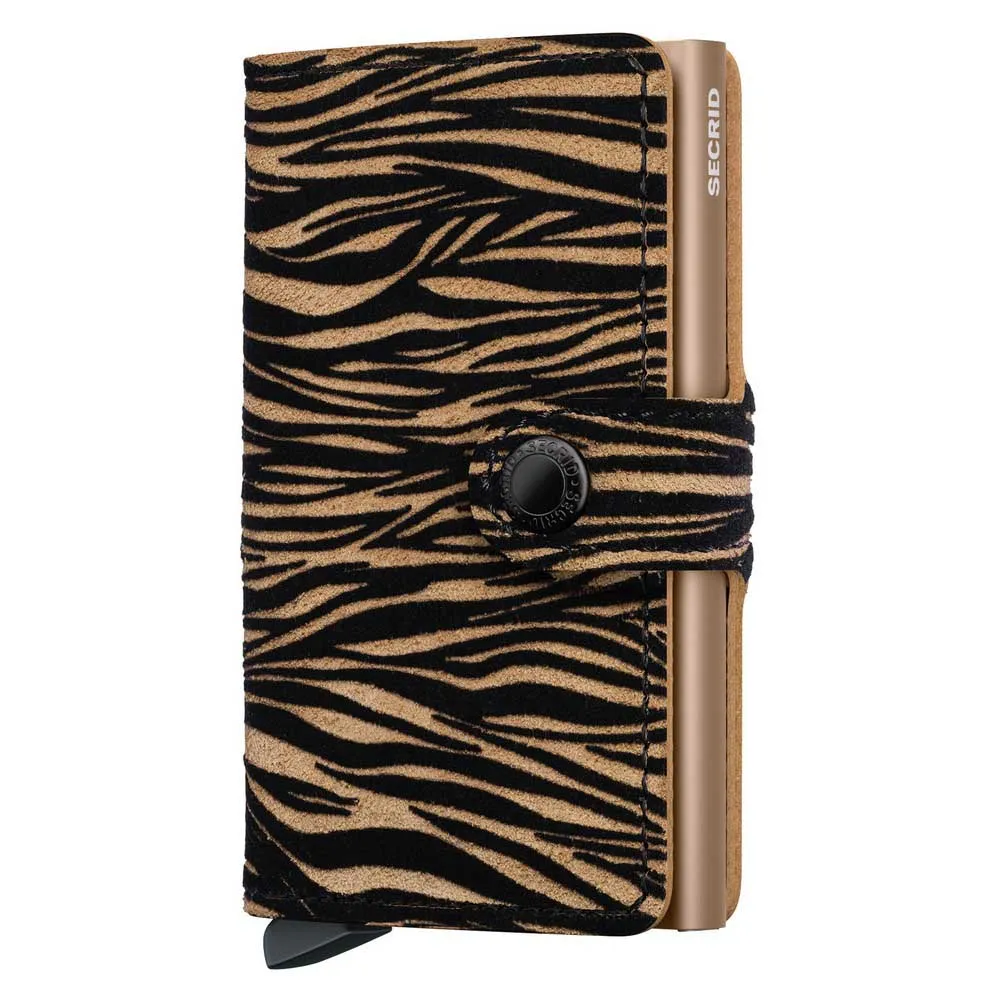 Secrid Carteira de couro Miniwallet Zebra