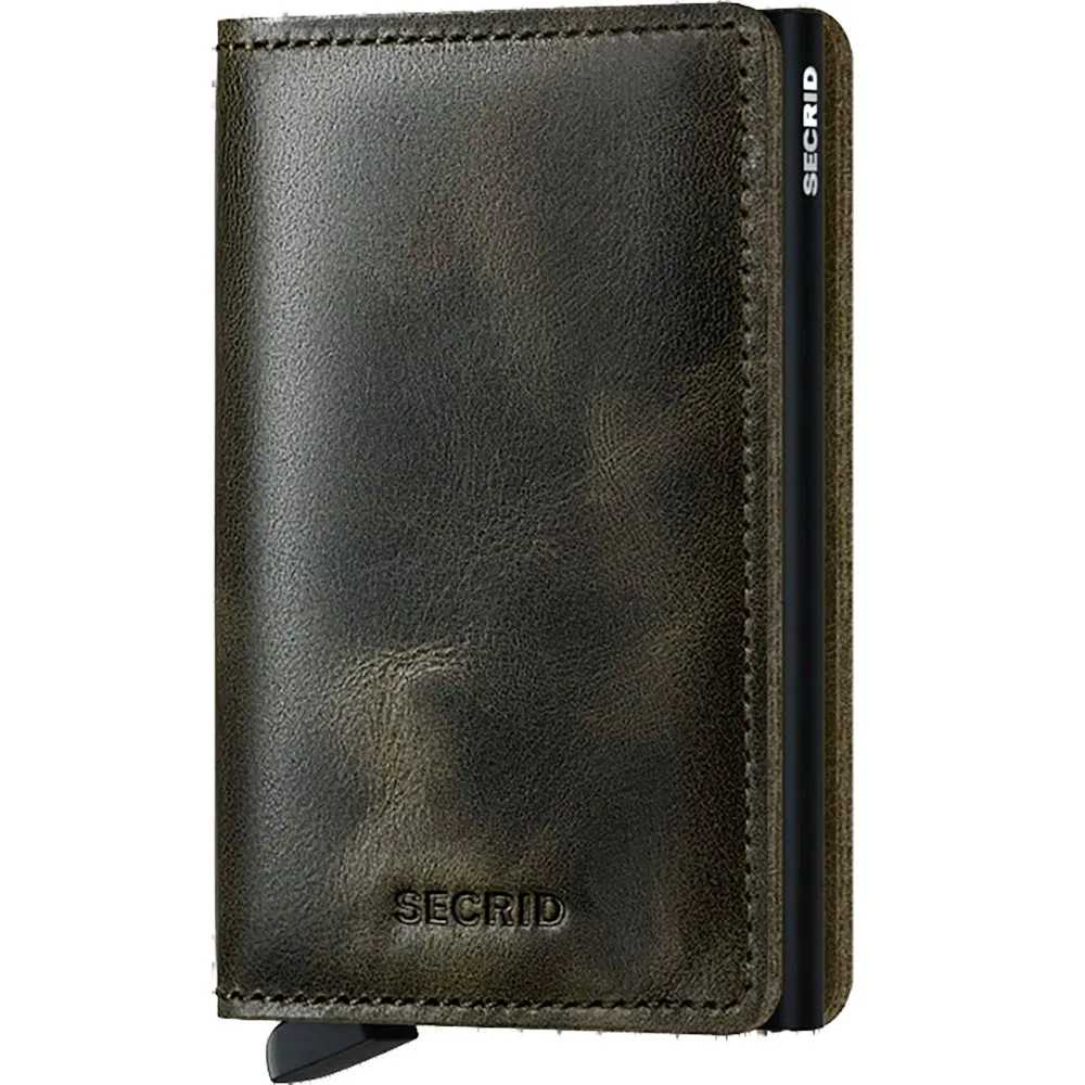 Secrid Carteira de couro Slimwallet Vintage