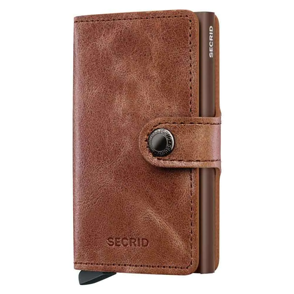 Secrid Carteira de couro Miniwallet Vintage