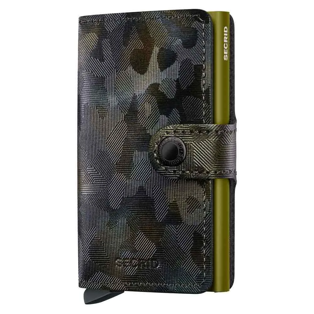 Secrid Carteira de couro Miniwallet Jungle