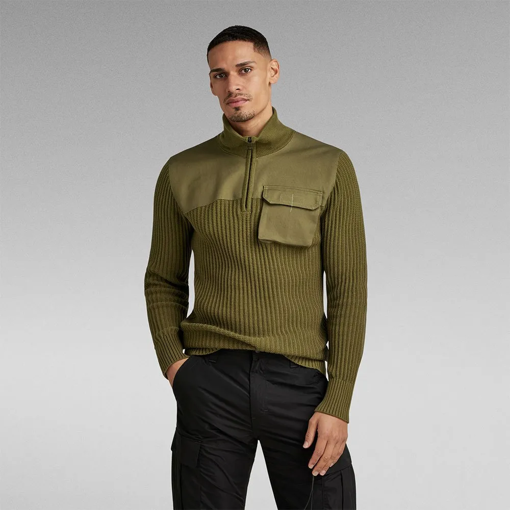 G-Star Suéter com meia-zíper Army Half