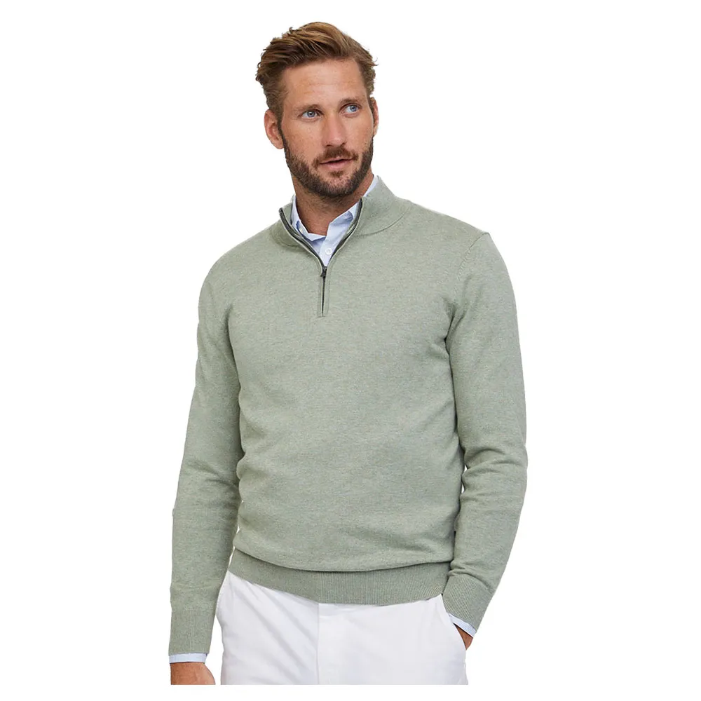 Façonnable Suéter com meia-zíper Cosilk