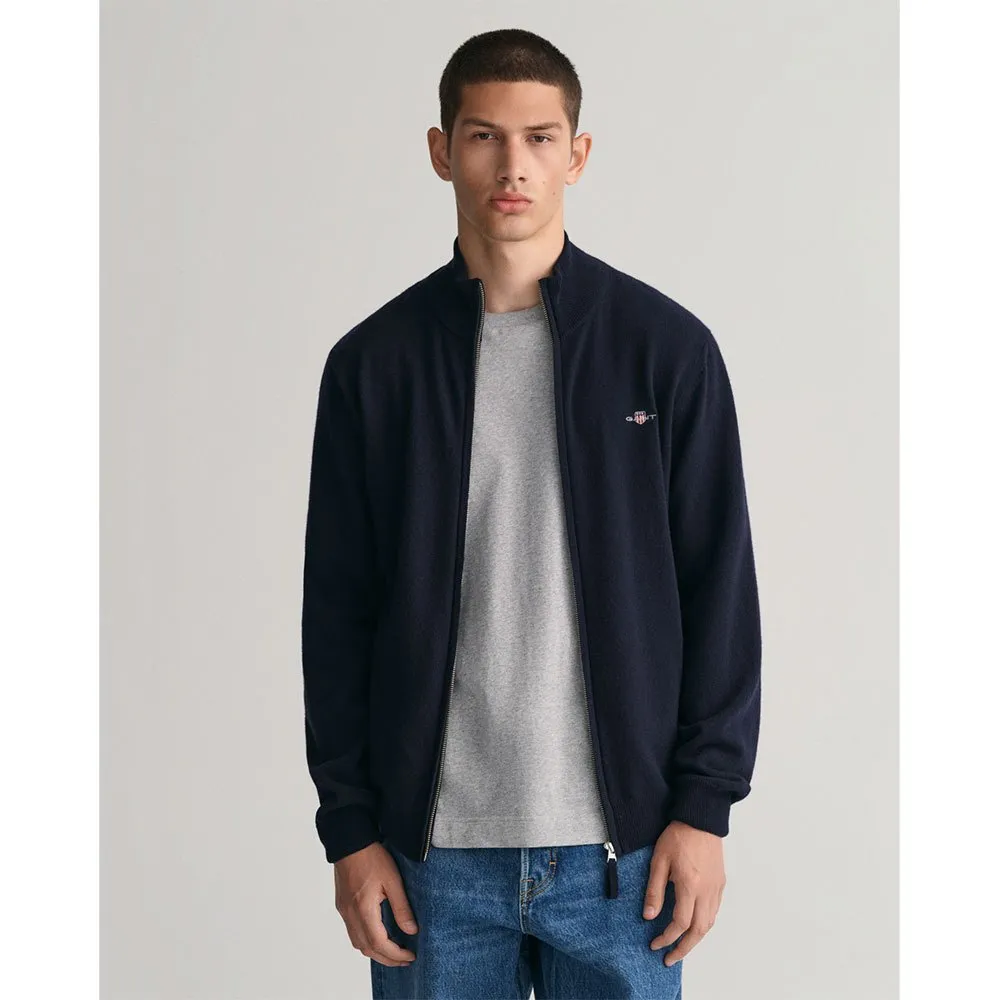 Gant Suéter com zíper completo Superfine Lambswool