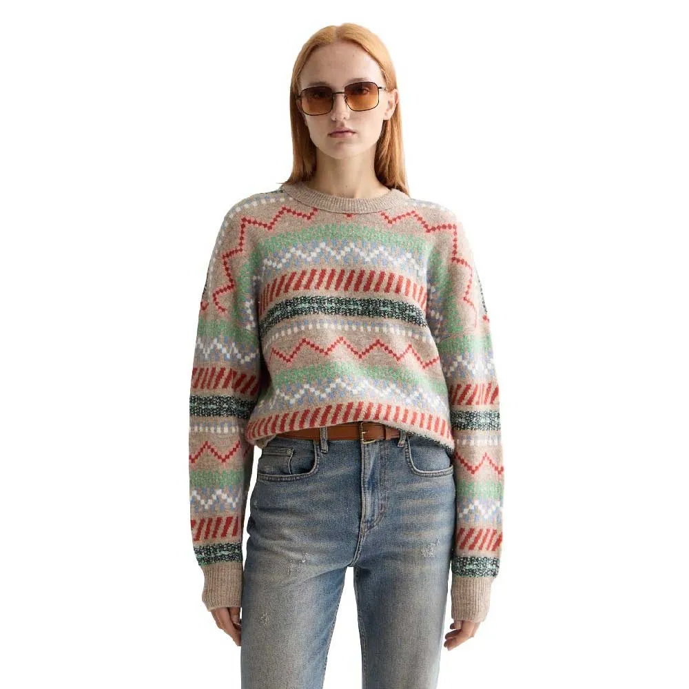 Scotch & soda Suéter Fair Isle Relaxed Fit