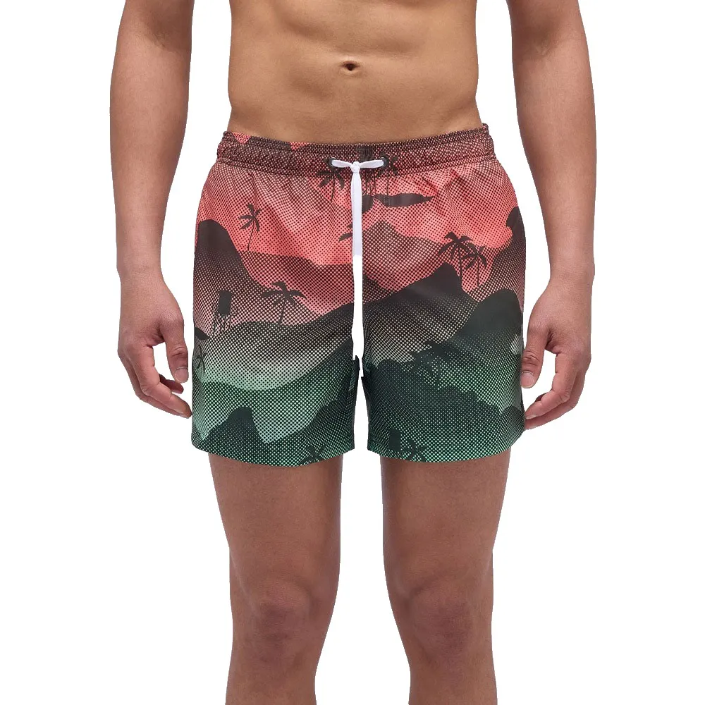 Sundek Calção de banho Elastic waist and mystic shade print