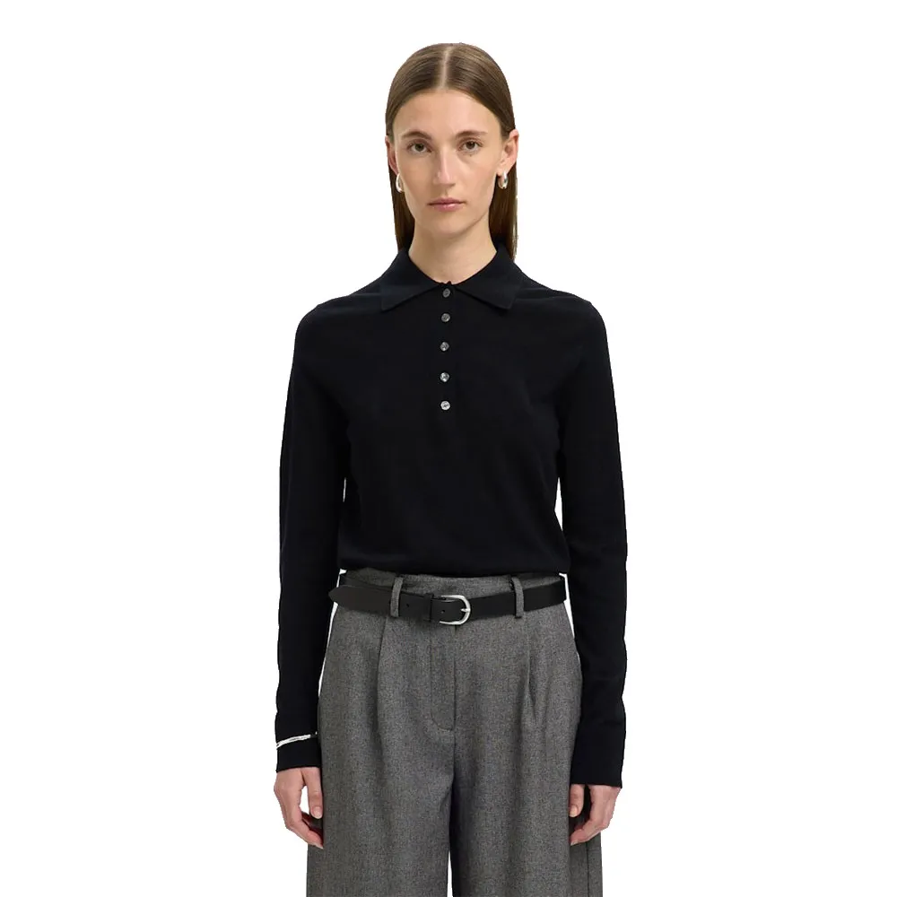 Selected Polo de manga comprida Thea