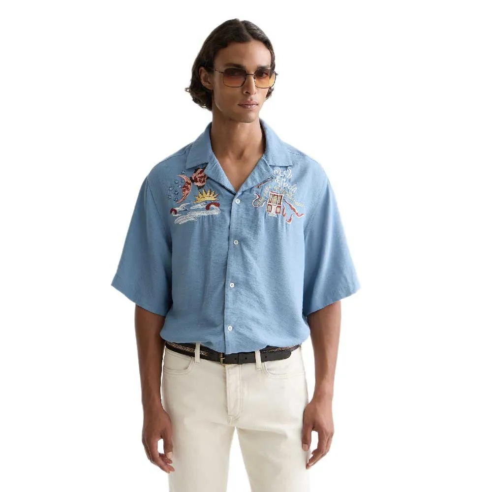 Scotch & soda Camisa de manga curta The 40Th Anniversary Relaxed Fit