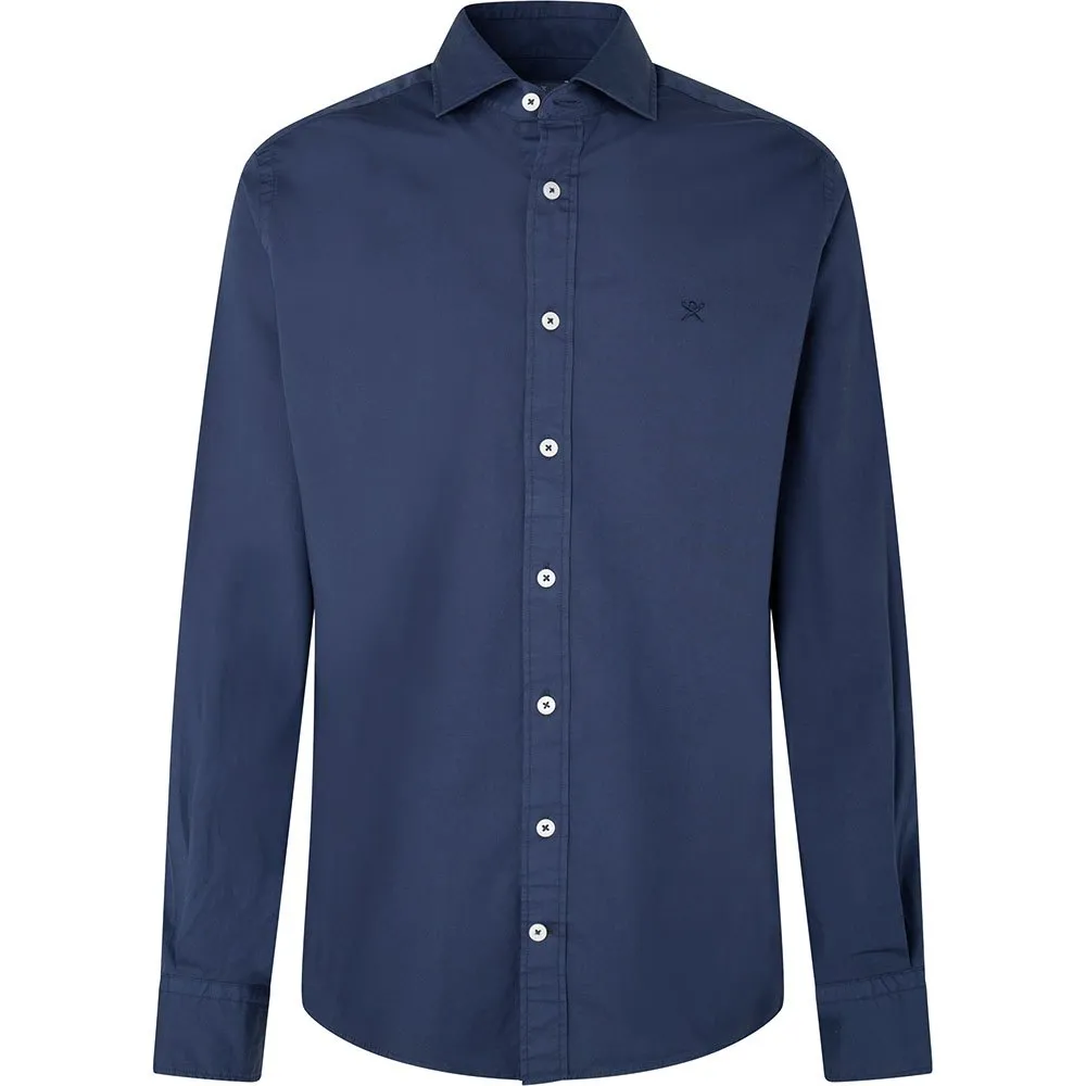 Hackett Camisa de manga comprida Gment Dyed Stripech Pop