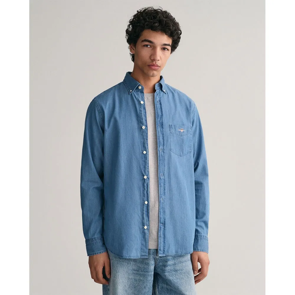Gant Camisa de manga comprida Reg Indigo Bd