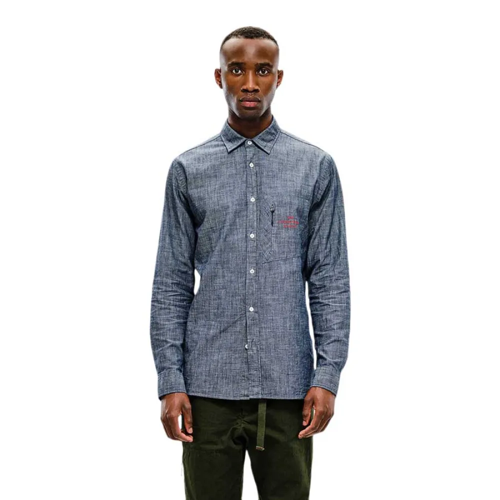 The mountain studio Camisa de manga comprida Field chambray