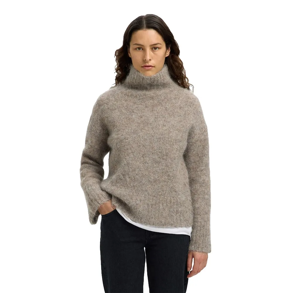 Selected Camisola de gola alta Gabriella