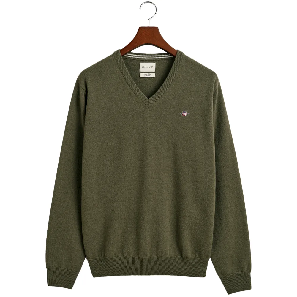Gant Suéter com decote em V Superfine Lambswool